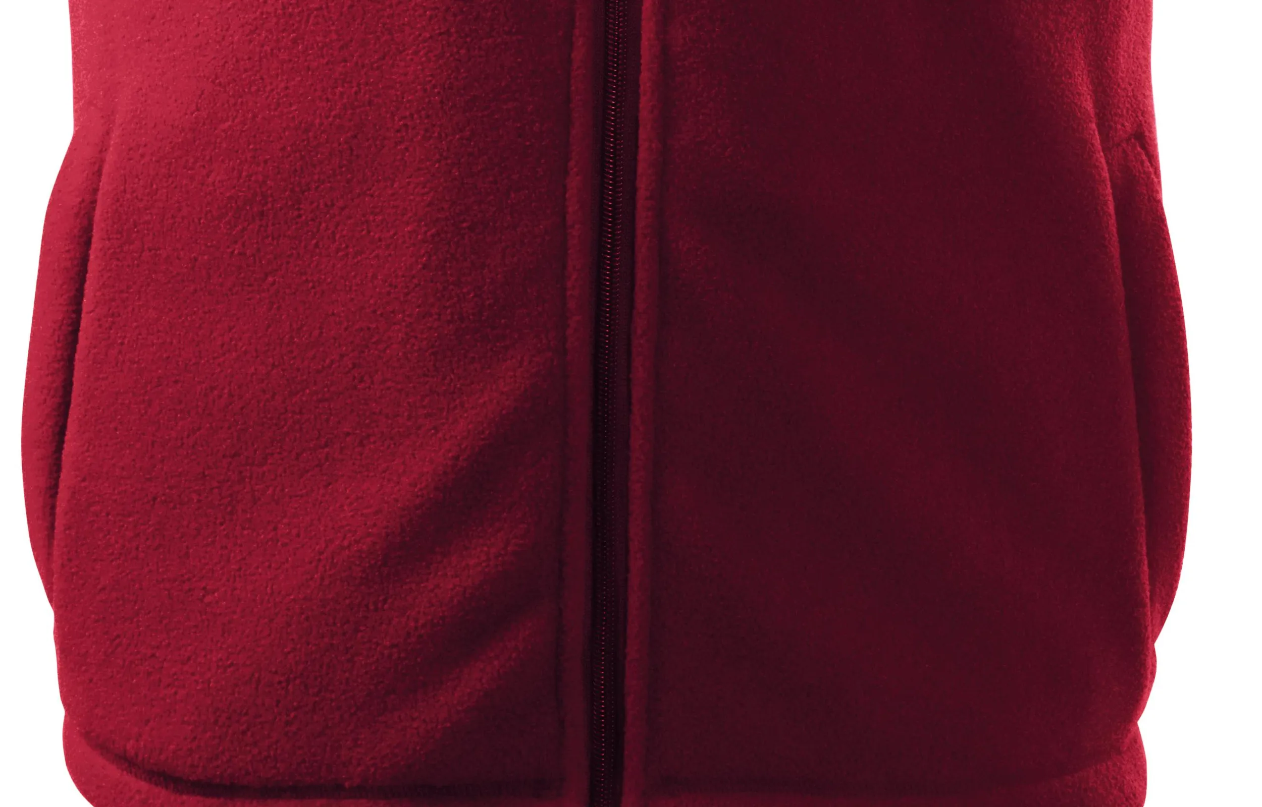 Klassische Fleeceweste - Praktische Taschen mit Reißverschluss