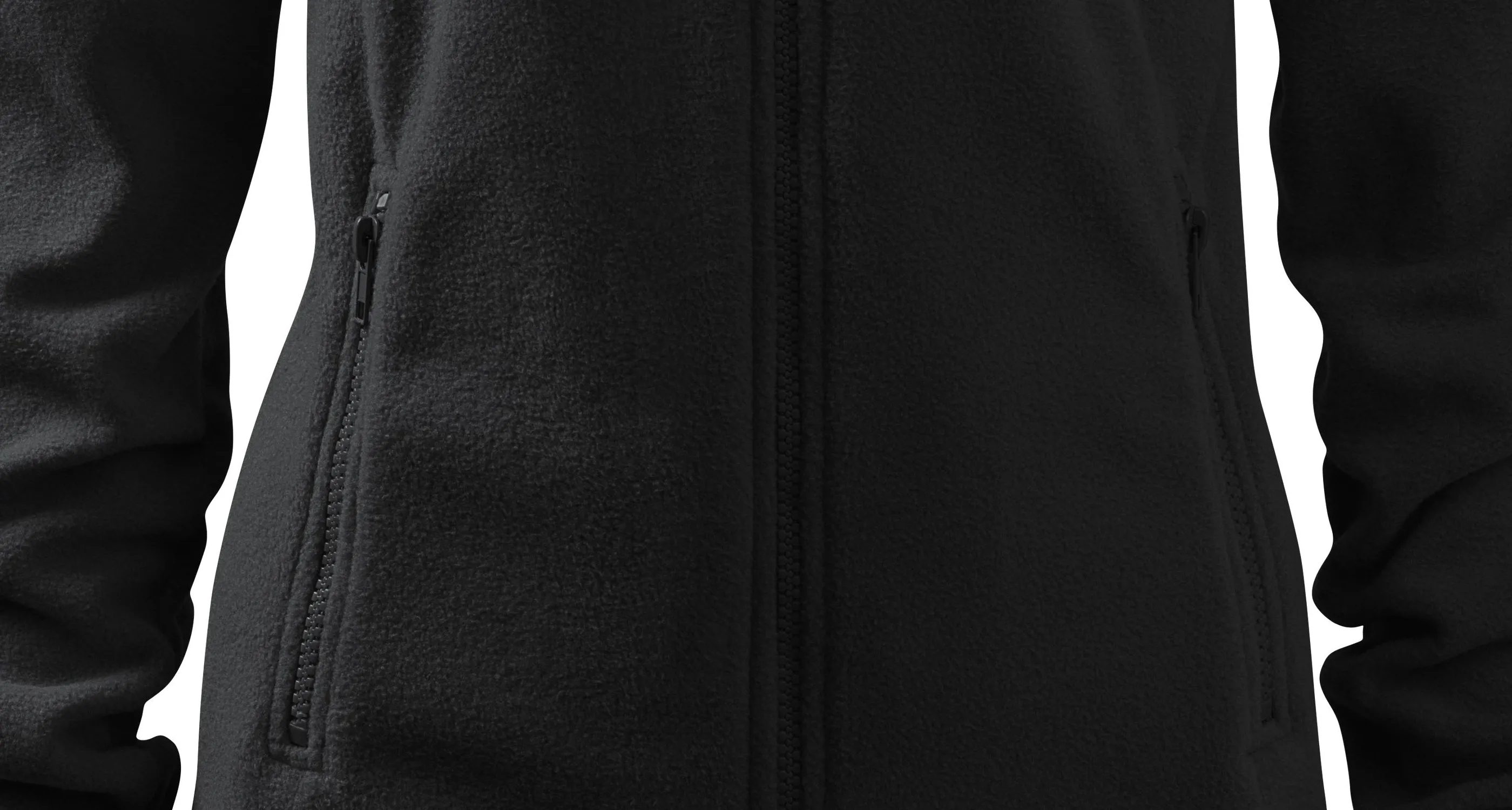 Damen Fleecejacke - Praktische Taschen mit Reißverschluss