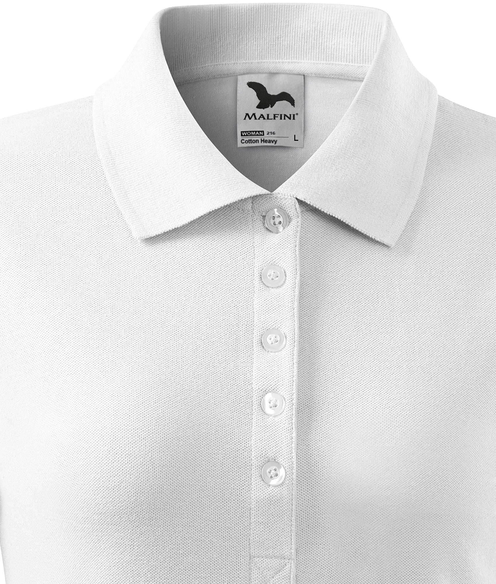 Damen Poloshirt - 5-Knopf-Verschluss