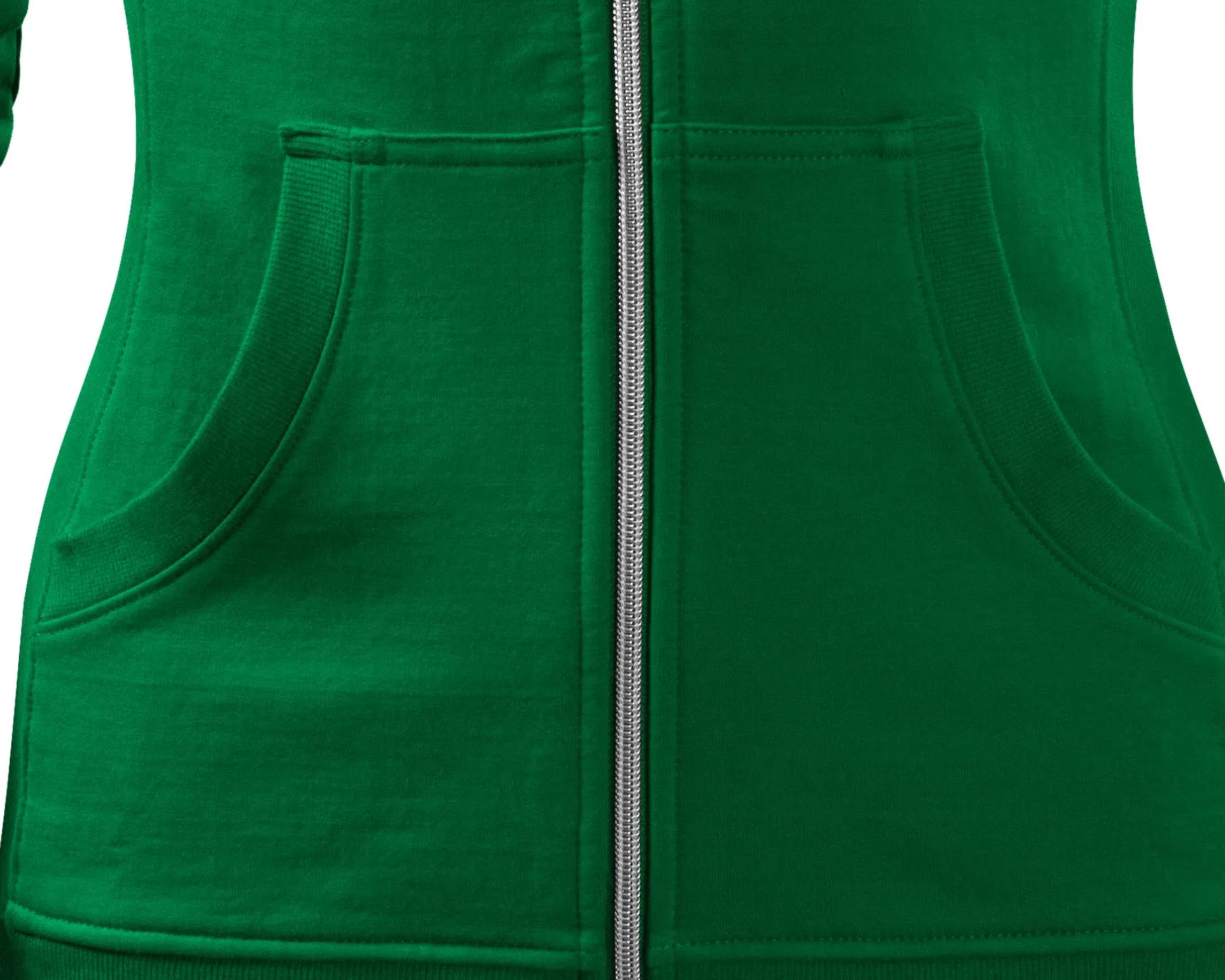 Damen Sweatshirt ohne Kapuze - Taschen im Känguru-Stil