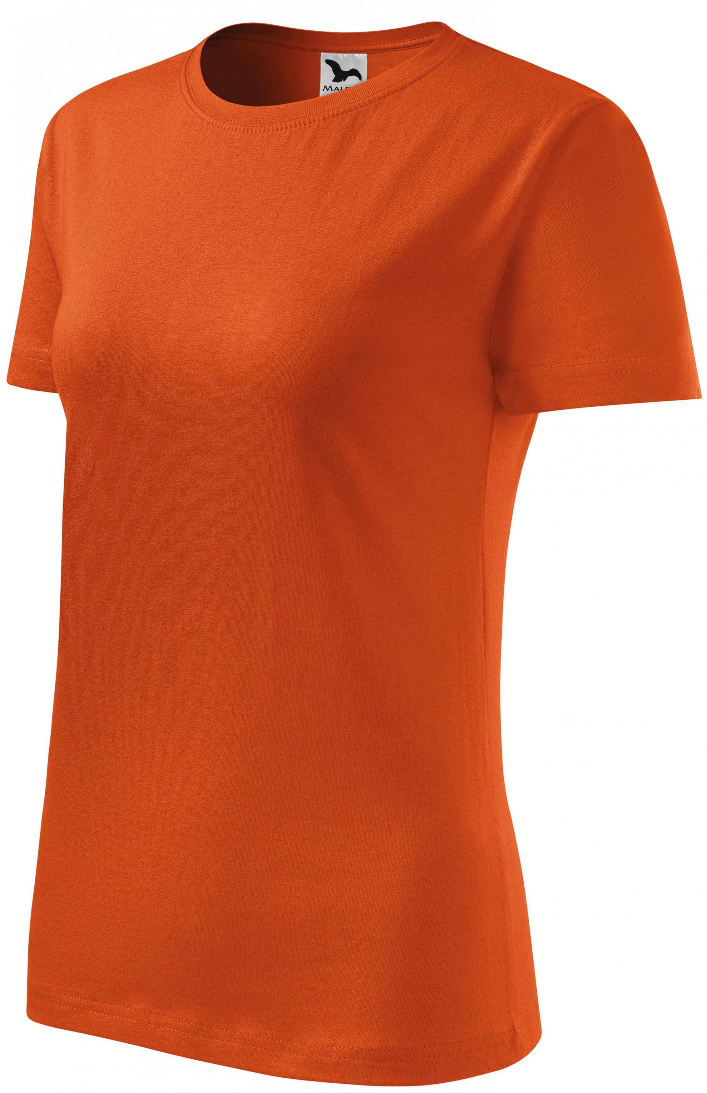 Damen klassisches T-Shirt, orange, XL