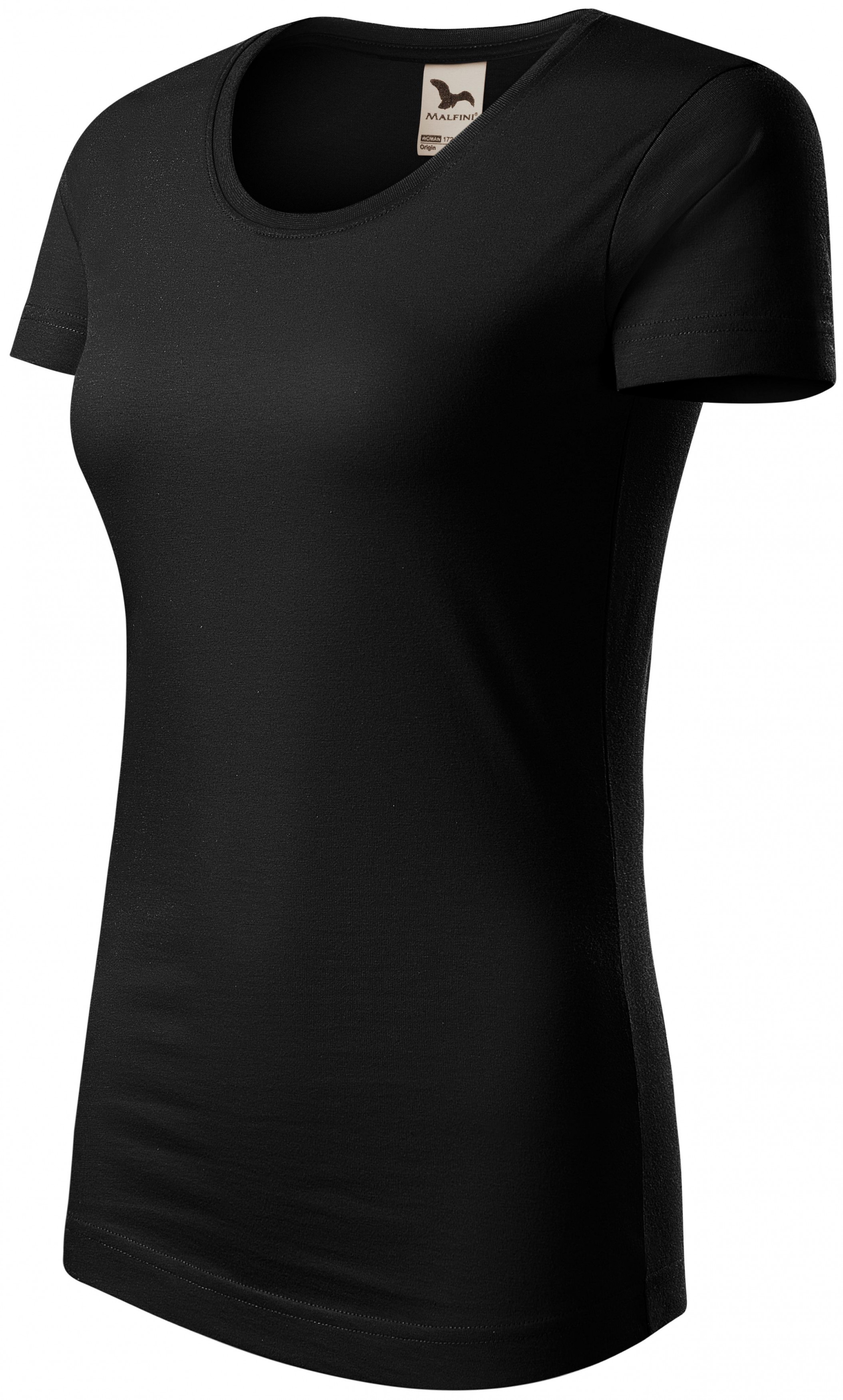 Damen T-Shirt, Bio-Baumwolle, schwarz, XS