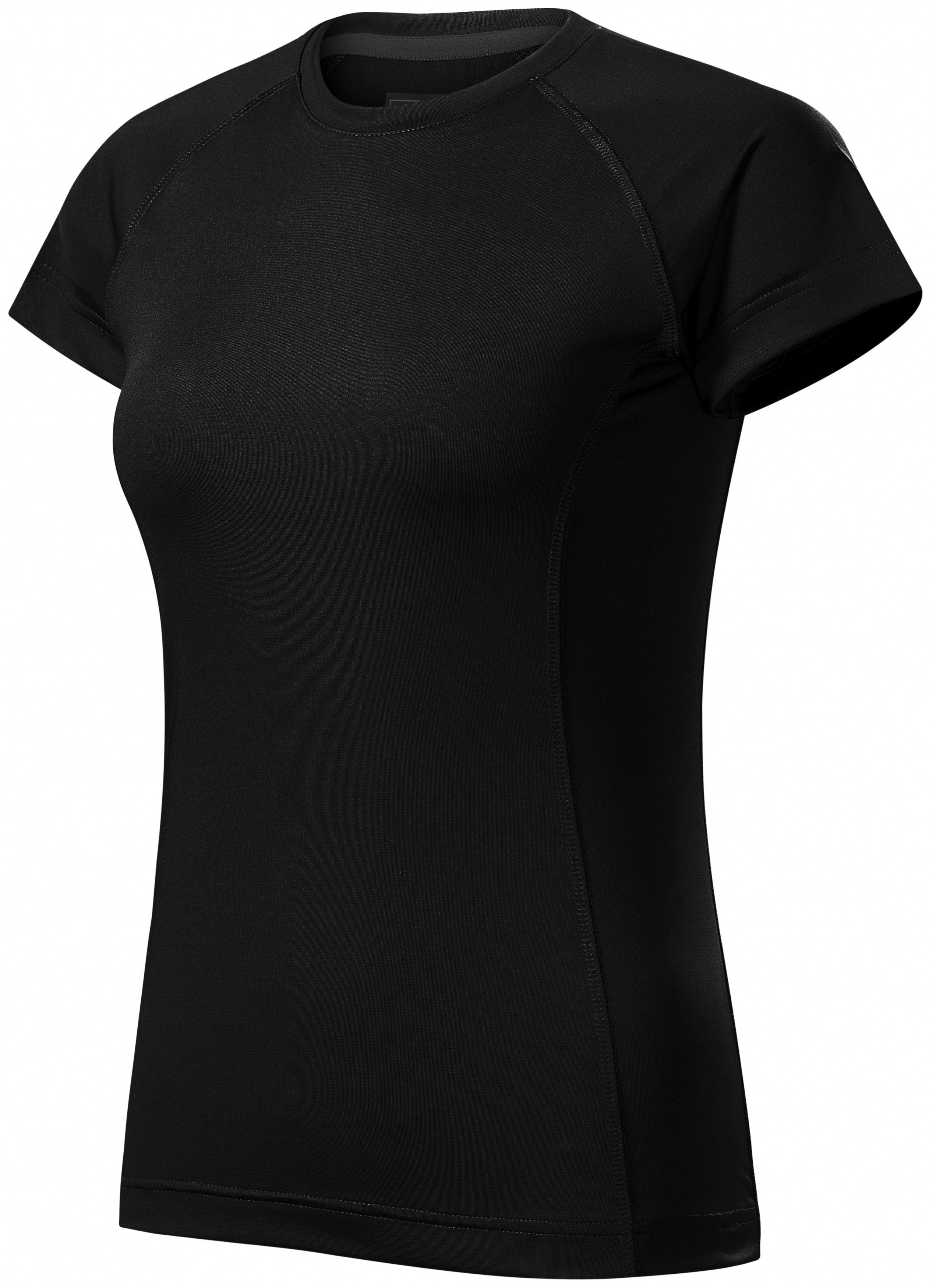Damen-T-Shirt für den Sport, schwarz, XL