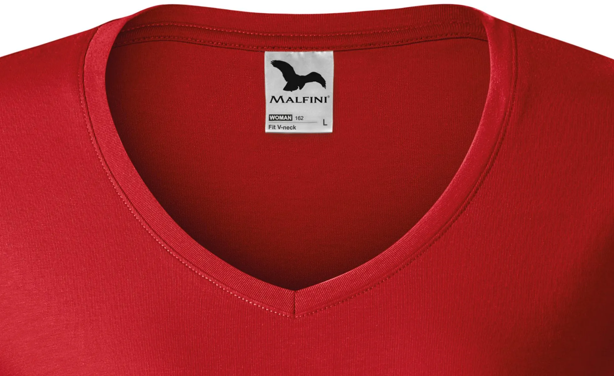 Slim Fit Damen T-Shirt mit V-Ausschnitt - Tiefer V-Ausschnitt