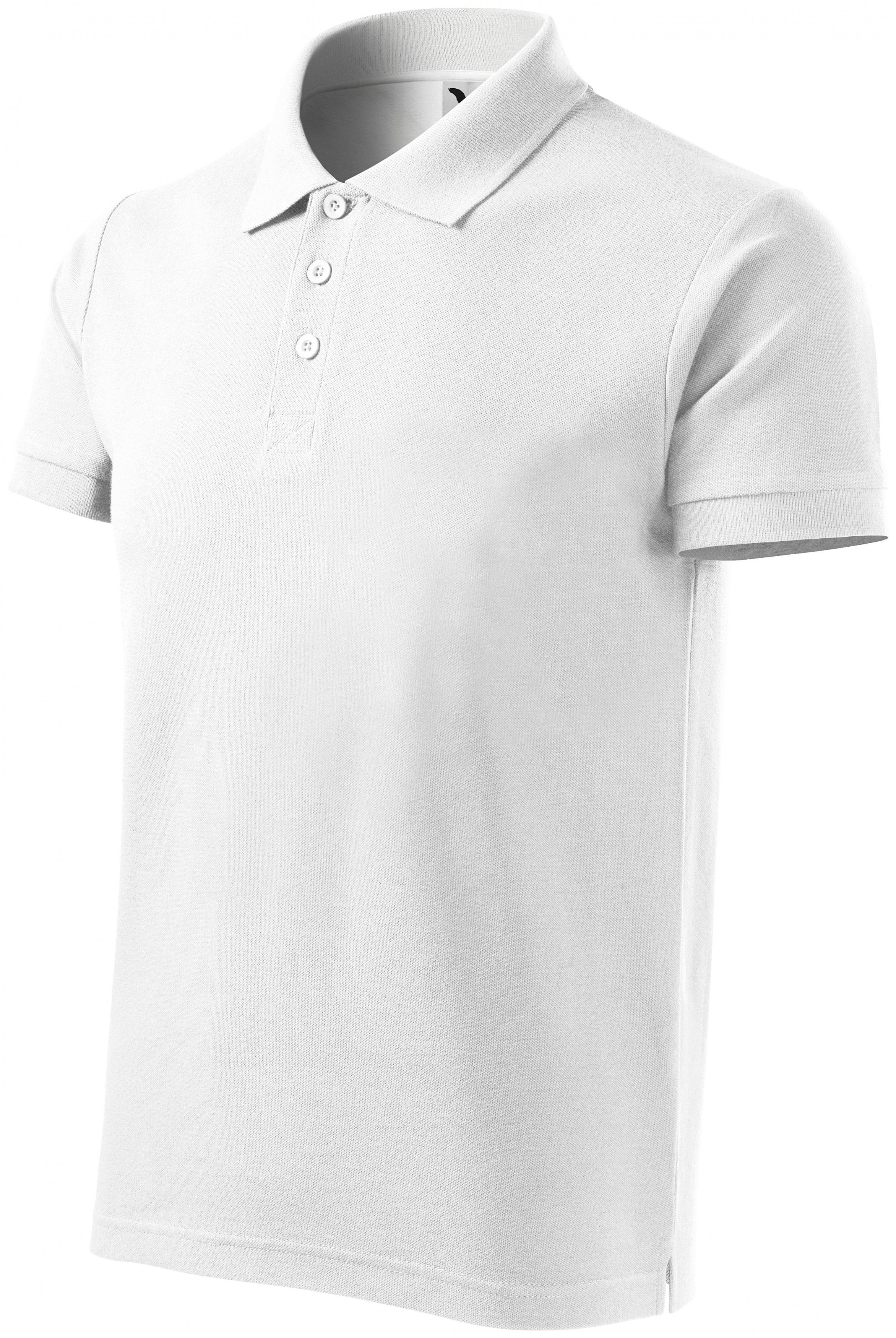 Gröberes Poloshirt für Herren, weiß, 3XL