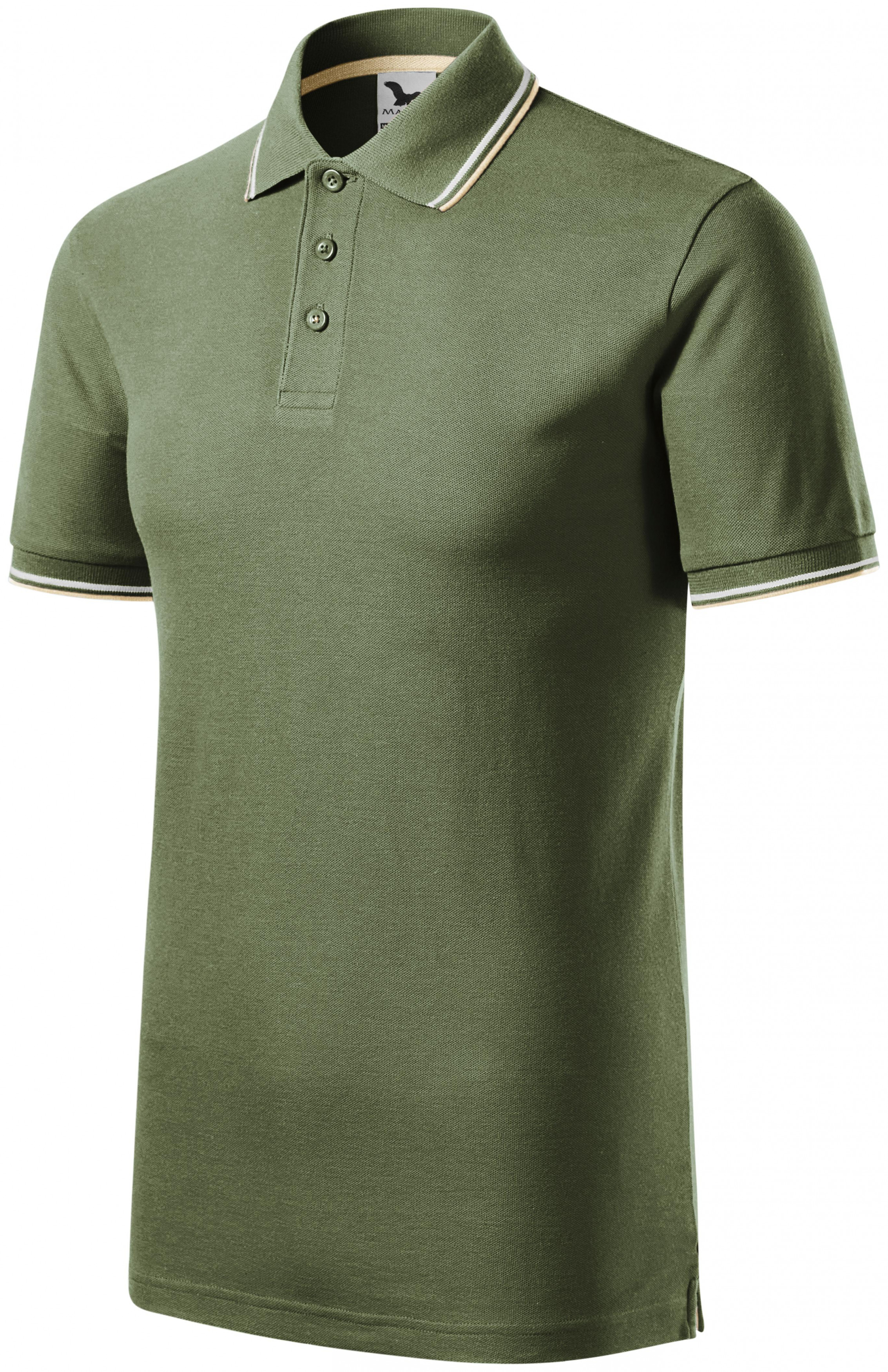 Klassisches Herren-Poloshirt, khaki, L
