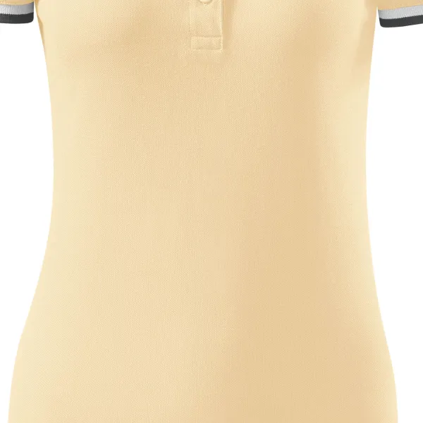 Damen Poloshirt mit Stehkragen - Sanft zulaufender Schnitt