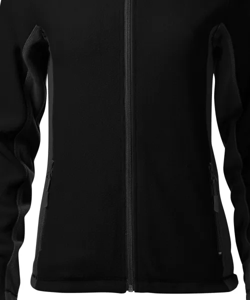 Damen Fleece-Kontrastjacke - Sanft verjüngter Schnitt