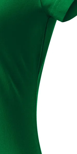 Slim Fit Damen T-Shirt mit V-Ausschnitt - Schnitt mit Seitennähten