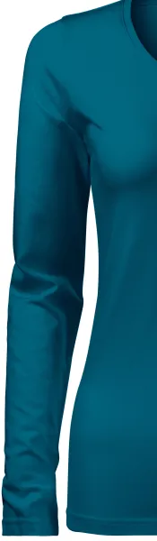 Eng anliegendes Damen-T-Shirt mit langen Ärmeln - Klassische lange Ärmel