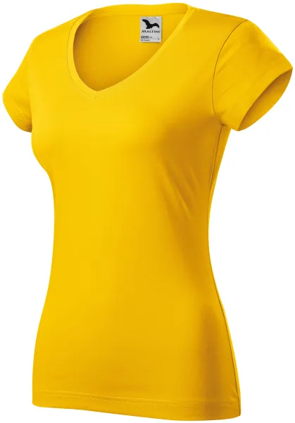 Slim Fit Damen T-Shirt mit V-Ausschnitt - Damen T-Shirt für jeden Tag