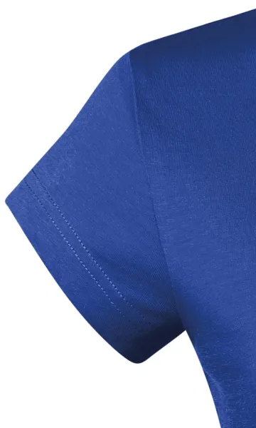 Slim Fit Damen T-Shirt mit V-Ausschnitt - Sehr kurze Ärmel