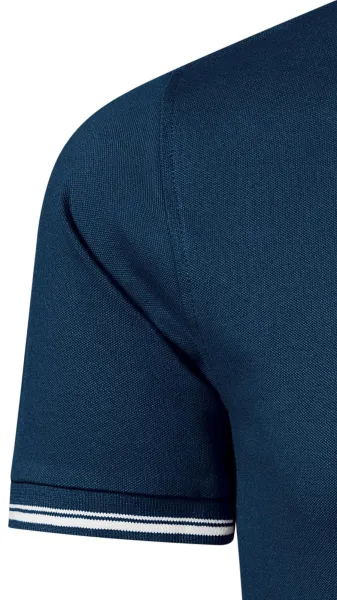 Kontrastiertes Poloshirt für Herren - Klassische kurze Ärmel