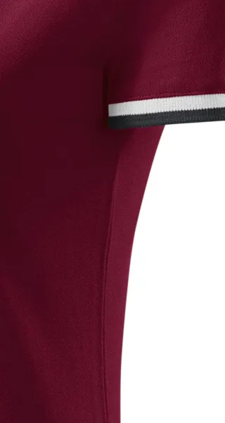 Damen Poloshirt mit Stehkragen - Mit Seitennähten geschnitten