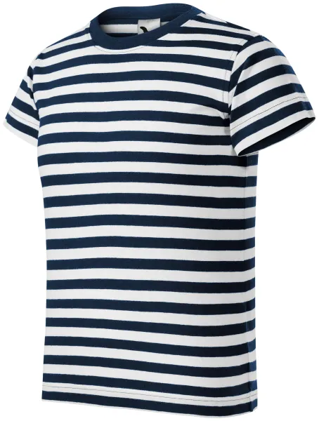 Navy T-Shirt für Kinder - Gestreiftes Kinder-T-Shirt aus Baumwolle