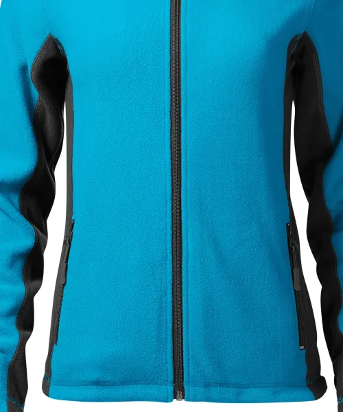 Damen Fleece-Kontrastjacke - Sanft verjüngter Schnitt