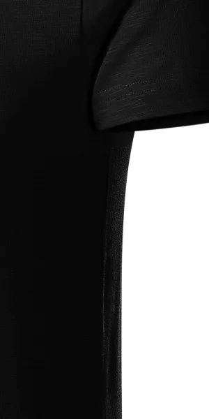 Herren-T-Shirt aus strukturierter Bio-Baumwolle - Schnitt mit Seitennähten