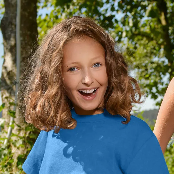 Das einfache T-Shirt der Kinder - Klassischer Rundhalsausschnitt