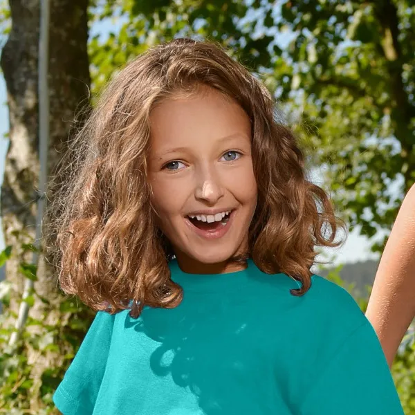 Das einfache T-Shirt der Kinder - Klassischer Rundhalsausschnitt