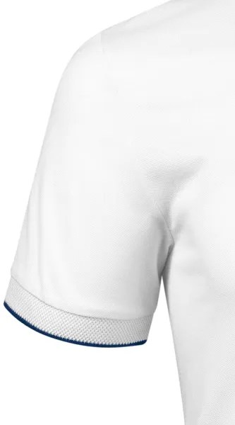 Herren-Poloshirt mit Bomberkragen - Kurzärmelig mit Kontraststreifen