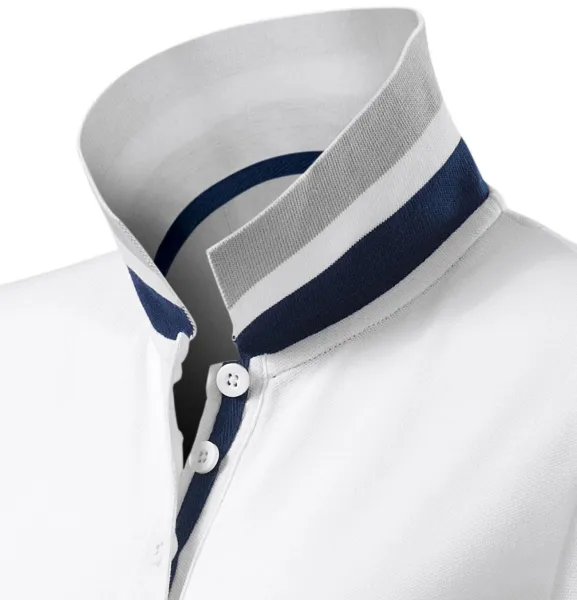 Damen Poloshirt mit Stehkragen - Kragen mit zwei Tragemöglichkeiten