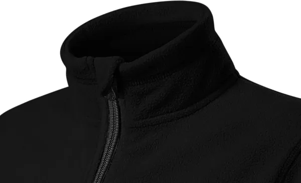 Fleece-Kontrastjacke für Kinder - Hochgestellter Kragen zum Schutz vor Kälte im Nacken