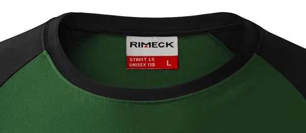 Herren Kontrast T-Shirt mit langen Ärmeln - Klassischer Rundhalsausschnitt