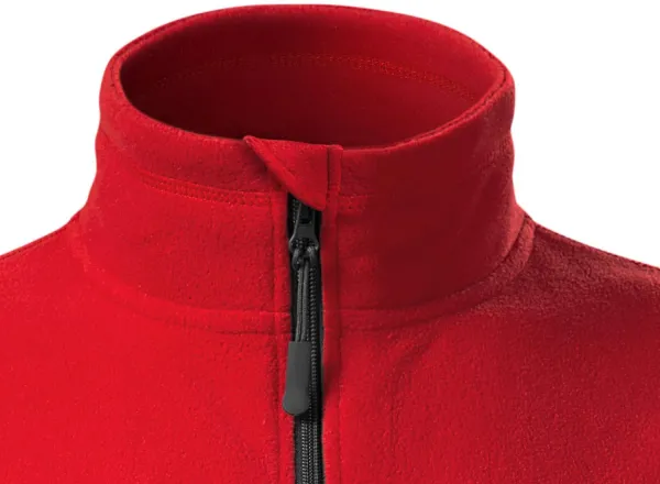 Damen Fleece-Kontrastjacke - Reißverschluss bis zum Kinn