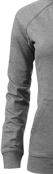 Kontrastfarbenes Damen-Sweatshirt mit Kapuze - Klassische lange Ärmel