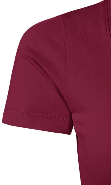 Damen T-Shirt mit Ziernähten - Kurze, taillierte Ärmel