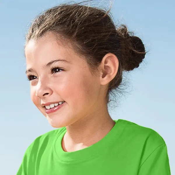 Leichtes Kinder T-Shirt - Klassischer Rundhalsausschnitt