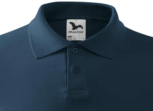 Langärmliges Poloshirt für Herren - 2-Knopf-Verschluss