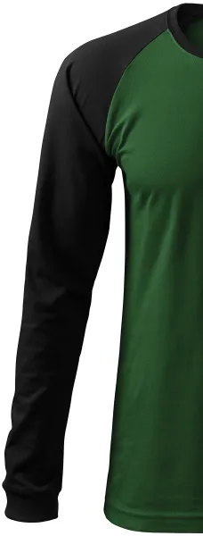 Herren Kontrast T-Shirt mit langen Ärmeln - Lange Raglan-Ärmel