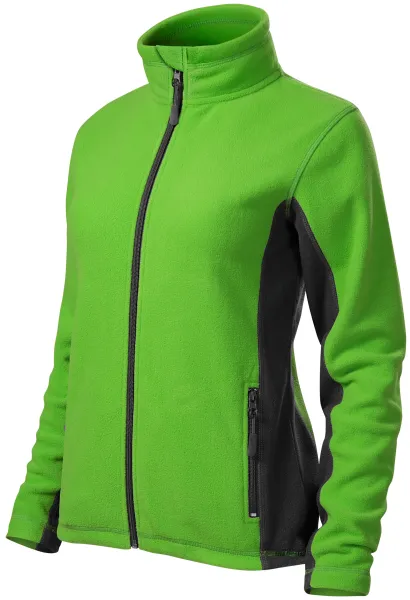 Damen Fleece-Kontrastjacke - Damen Fleecejacke mit Kontrastelementen