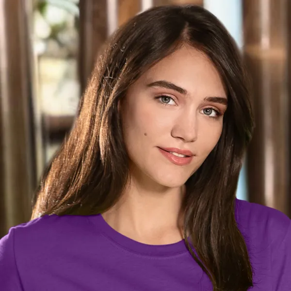 Damen klassisches T-Shirt - Klassischer Rundhalsausschnitt