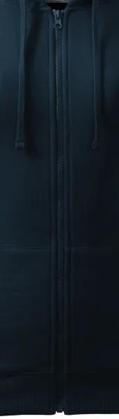 Damen Hoodie mit Kapuze - Reißverschluss in der Farbe des Sweatshirts