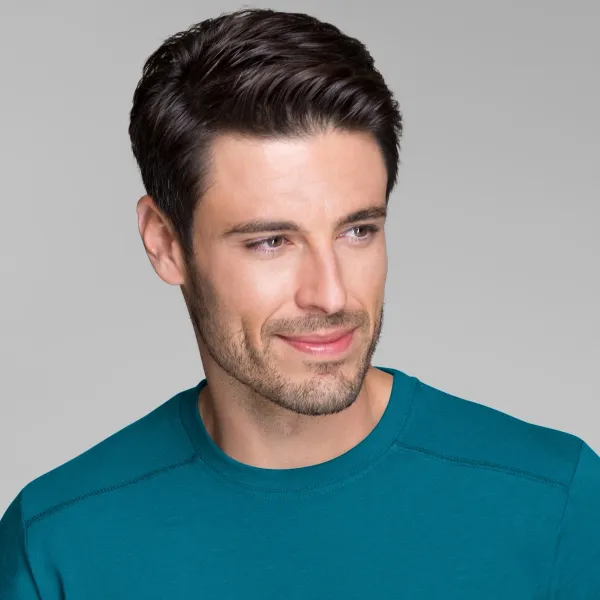 Herren T-Shirt verziert - Klassischer Rundhalsausschnitt