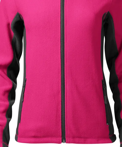 Damen Fleece-Kontrastjacke - Sanft verjüngter Schnitt