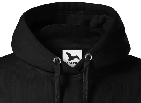 Herren Sweatshirt mit Kapuze ohne Reißverschluss - Kapuze mit Kordelzügen