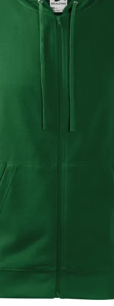 Herren Sweatshirt mit Kapuze - Reißverschluss in der Farbe des Sweatshirts