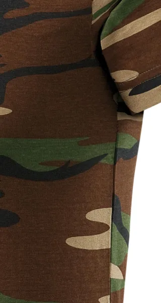 Tarnungs-T-Shirt - Schnitt mit Seitennähten