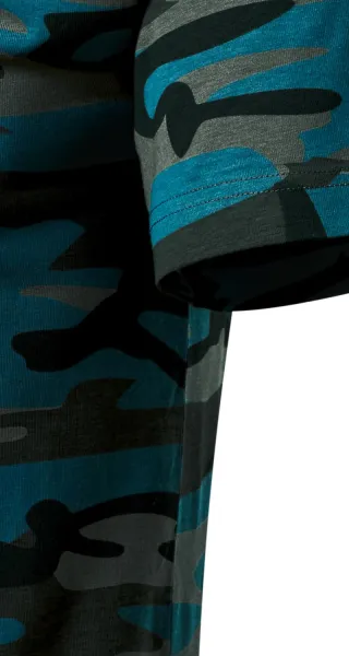 Tarnungs-T-Shirt - Schnitt mit Seitennähten