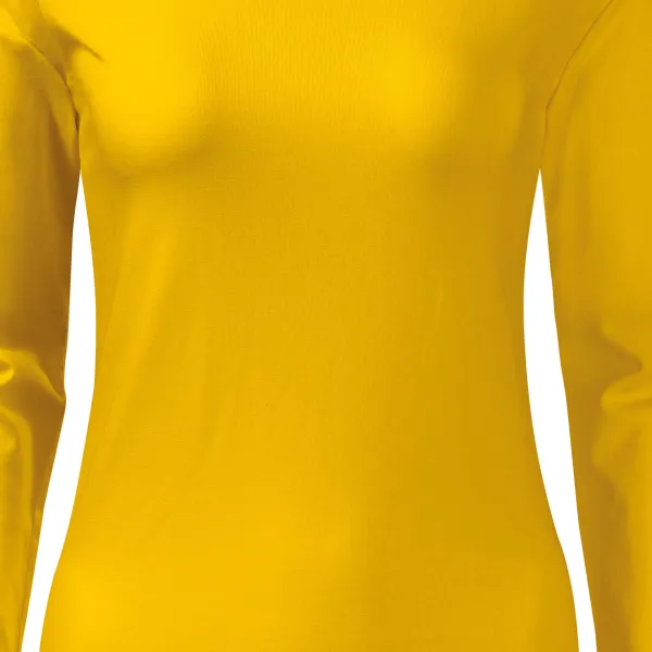 Eng anliegendes Damen-T-Shirt mit langen Ärmeln - Sanft taillierter Schnitt