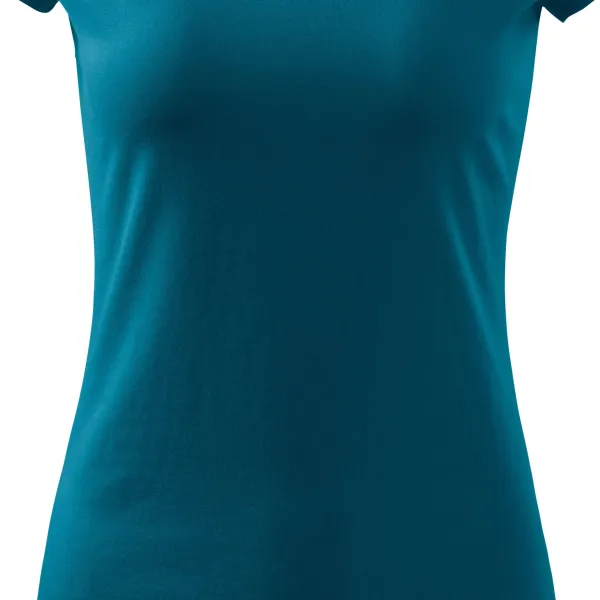 Damen T-Shirt mit sehr kurzen Ärmeln - Sanft taillierter Schnitt