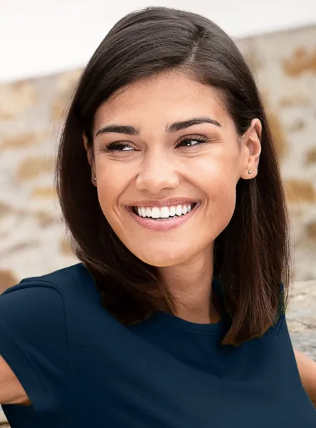 Damen trendy T-Shirt - Klassischer Rundhalsausschnitt