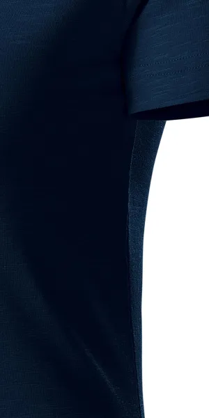 Damen-T-Shirt aus strukturierter Bio-Baumwolle - Schnitt mit Seitennähten