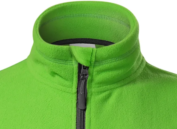 Damen Fleece-Kontrastjacke - Reißverschluss bis zum Kinn