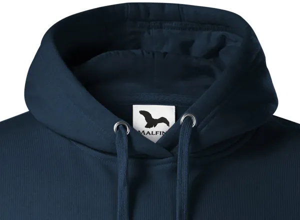 Herren Sweatshirt mit Kapuze ohne Reißverschluss - Kapuze mit Kordelzügen