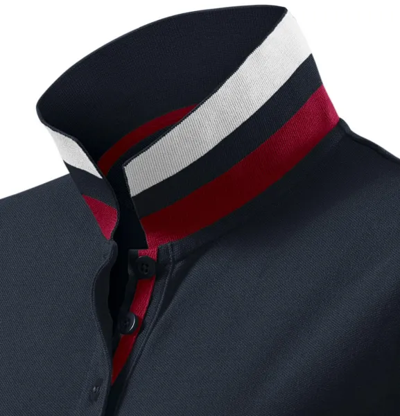 Damen Poloshirt mit Stehkragen - Kragen mit zwei Tragemöglichkeiten
