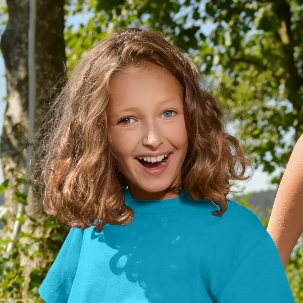 Das einfache T-Shirt der Kinder - Klassischer Rundhalsausschnitt
